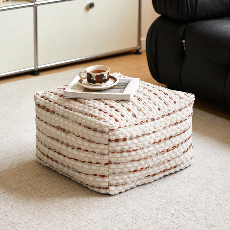 Geshifan Removable and Washable Floor Pouf Cushion for Home Living Room Sofa Lazy Sofa Tatami Footrest