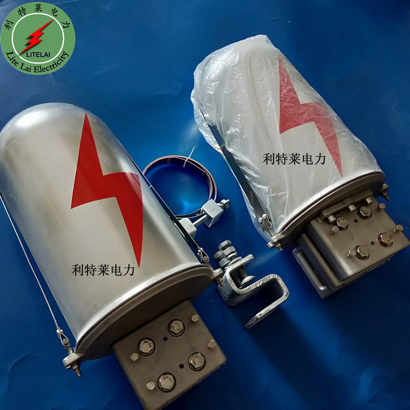 Rod cap type 24-core connection box Optical fiber junction box Aluminum alloy ADSS fiber optic cable connector box metal junction box