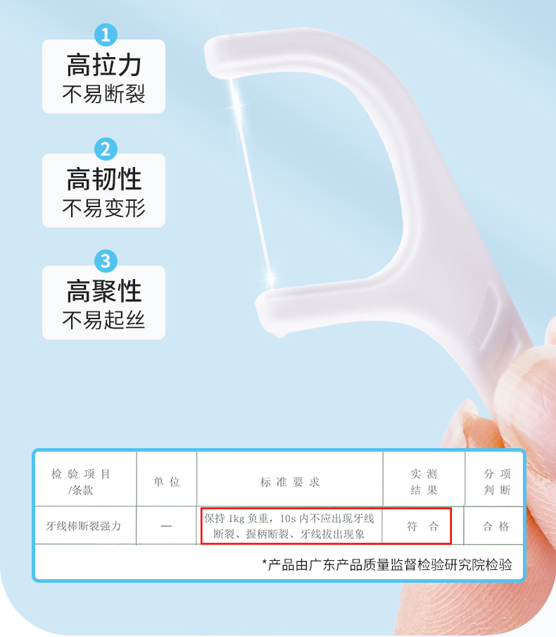 ZD 振德 家用超细牙线棒 50支*3盒 图6