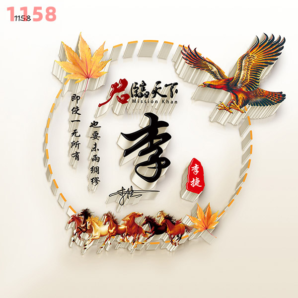 1158头像psd素材源码模板源文件 QQ微信抖音快手小红书很火的签名百家姓氏头像制作教程软件