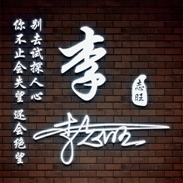 编号11微信签名头像PSD