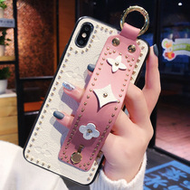 Upscale fashion is suitable for apple xs mobile phone shell iphonexmax anti-fall iponexmax tide cards xs silicone x female Korean max skew siphonix white i