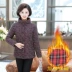 Quần áo phụ nữ trung niên và cao tuổi Áo khoác cotton áo khoác cotton 50 tuổi 60 sữa tải quần áo cotton dày ngắn xuống - Quần áo của mẹ váy tuổi trung niên Quần áo của mẹ