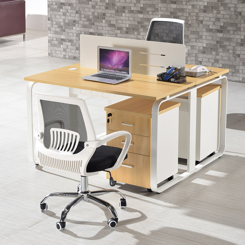 Shanghai office furniture simple modern 24 6-person screen computer desk partition staff office desk and chair combination