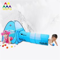 Childrens tent crawling tunnel drilling indoor Big House baby ocean ball pool baby toy cartoon game House