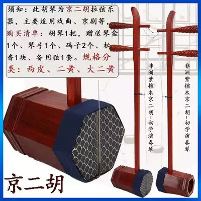 Huali Jing Erhu musical instrument African red sandalwood Xipi sophomore Huang Chuxue entry professional playing piano factory direct sales