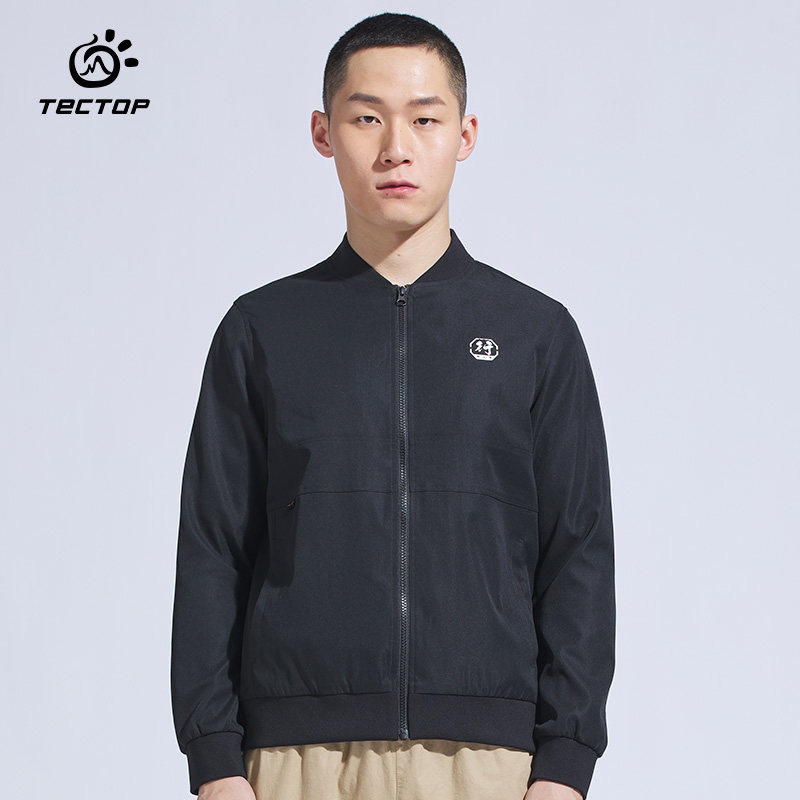 TECTOP explores outdoor spring and autumn new leisure coat male elastic breathable fashion suit sports clothes
