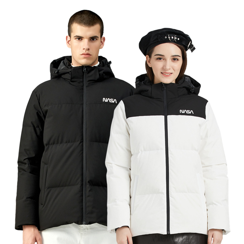 Exploration winter new outdoor thickened warm down jacket men and women windproof breathable sports and leisure can take off the hood jacket
