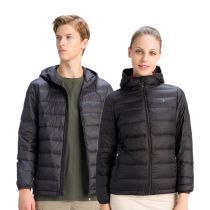 Exploratory autumn and winter light down jacket men and women short cap breathable warm leisure sports white duck down jacket