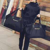 Travel bag Womens short trip travel storage hand bag Simple canvas tote bag Portable small luggage bag