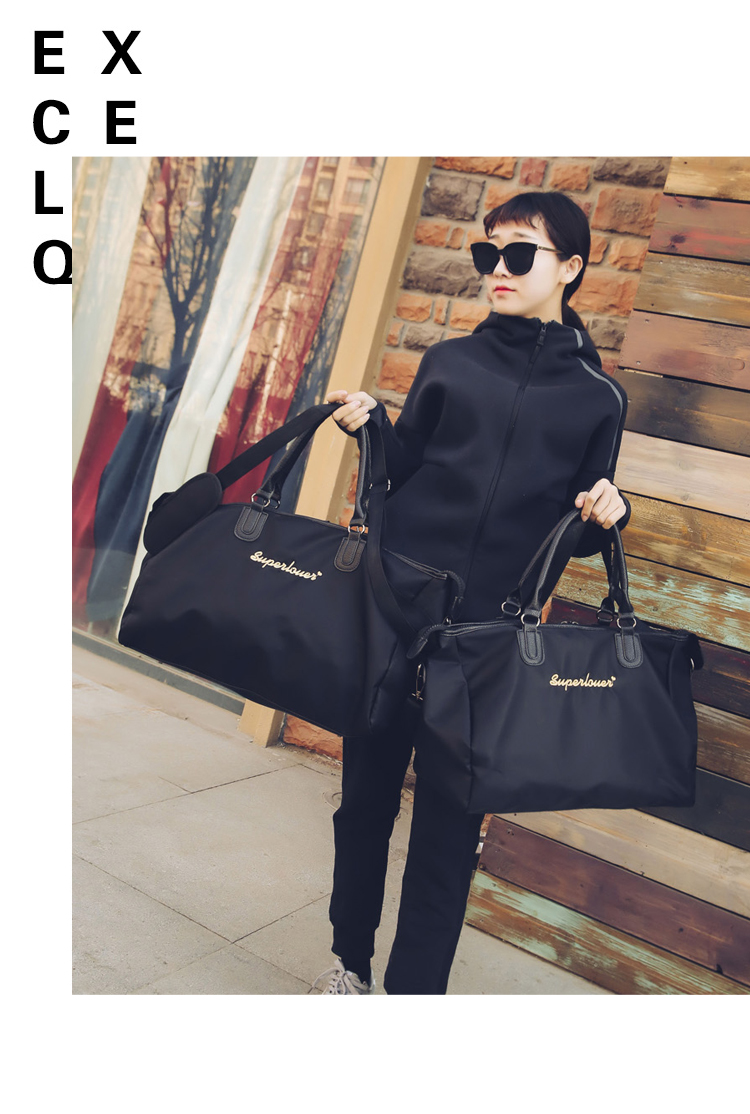 Túi du lịch xách tay nữ túi duffel công suất lớn Hàn Quốc khoảng cách ngắn nam không thấm nước túi hành lý nhỏ túi du lịch túi du lịch túi đựng đồ cá nhân