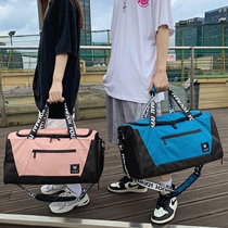 Large Capacity Travel Bag Mens Hand Containing Bag Short-term Travel Baggage Backpack Women Dry Wet Separation Sports Fitness Bag