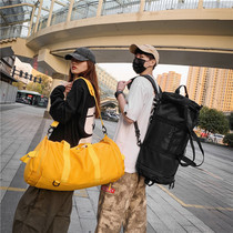 Travel Bag Large Capacity Mega Short Travel Bag Women Hand Canvas Double Shoulder Luggage Backpack Men Training Fitness Bag