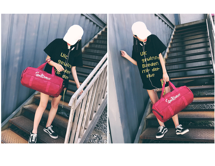 Túi thể dục nữ túi thể thao túi tập duffel túi du lịch khoảng cách ngắn túi du lịch