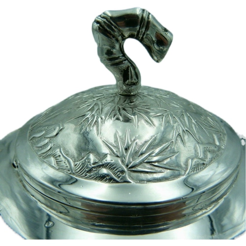 Специальное предложение династии Цин Античный серебряный чайный чайный чайный чай