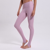 Color discount DQ18061 medium high waist stepping foot quick-drying stretch tight fitness yoga running sports pants for women