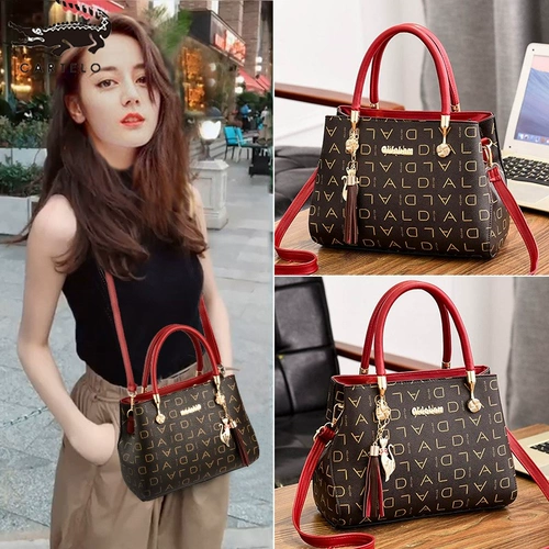 Модная вместительная и большая сумка для матери, из натуральной кожи