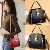 Модная небольшая сумка, вместительная и большая кожаная сумка на одно плечо, из натуральной кожи