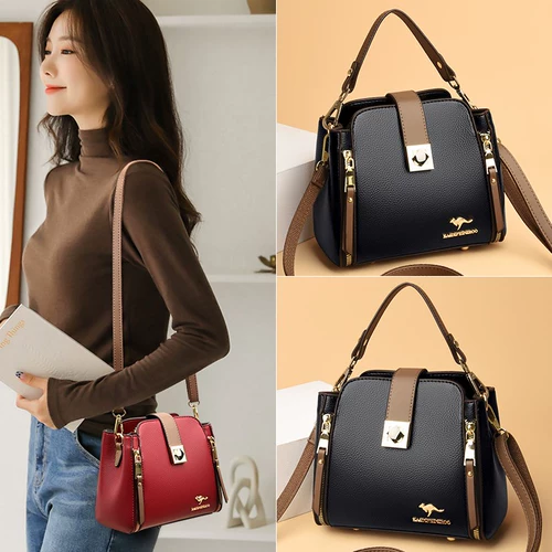 Модная небольшая сумка, вместительная и большая кожаная сумка на одно плечо, из натуральной кожи