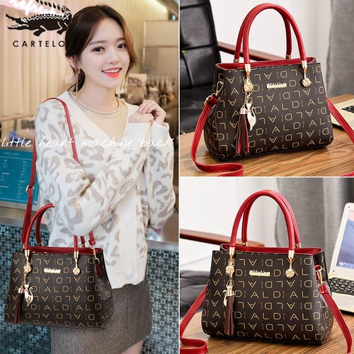 Модная вместительная и большая сумка для матери, из натуральной кожи