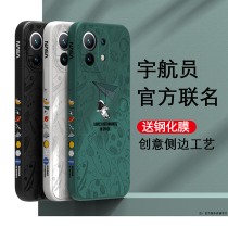 Astronaut Xiaomi 11 mobile phone shell new product full package anti-fall creative Xiaomi 11pro protective sleeve ultra youthful version Xiaomi 11u limited edition mi11 advanced tide sign men and womens mi eleven