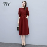 Элитное изысканное осеннее платье для матери, в западном стиле, изысканный стиль