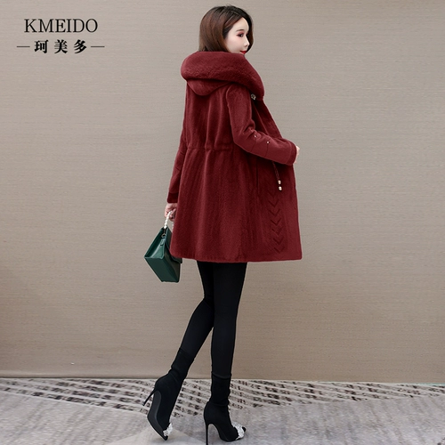 Золотое бархатное шерстяное пальто, увеличенная толщина