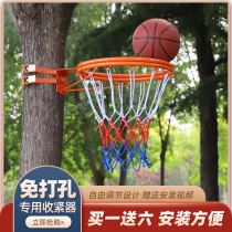  Outdoor punch-free basketball frame hanging outdoor portable adult standard basketball rack Childrens indoor household basket