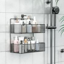 Bathroom rack toilet toilet toilet wash table wall triangle storage bath non-perforated wall-mounted toilet
