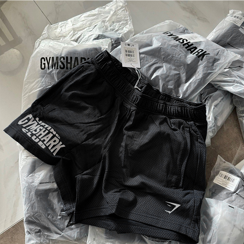Gymshark Double-Layer Mesh Breathable Quick-Drying Shorts Men's Loose Casual Running Fitness Sports Pants Gymshark Double-Layer Mesh Breathable Quick-Drying Shorts Men's Loose Casual Running Fitness Sports Pants