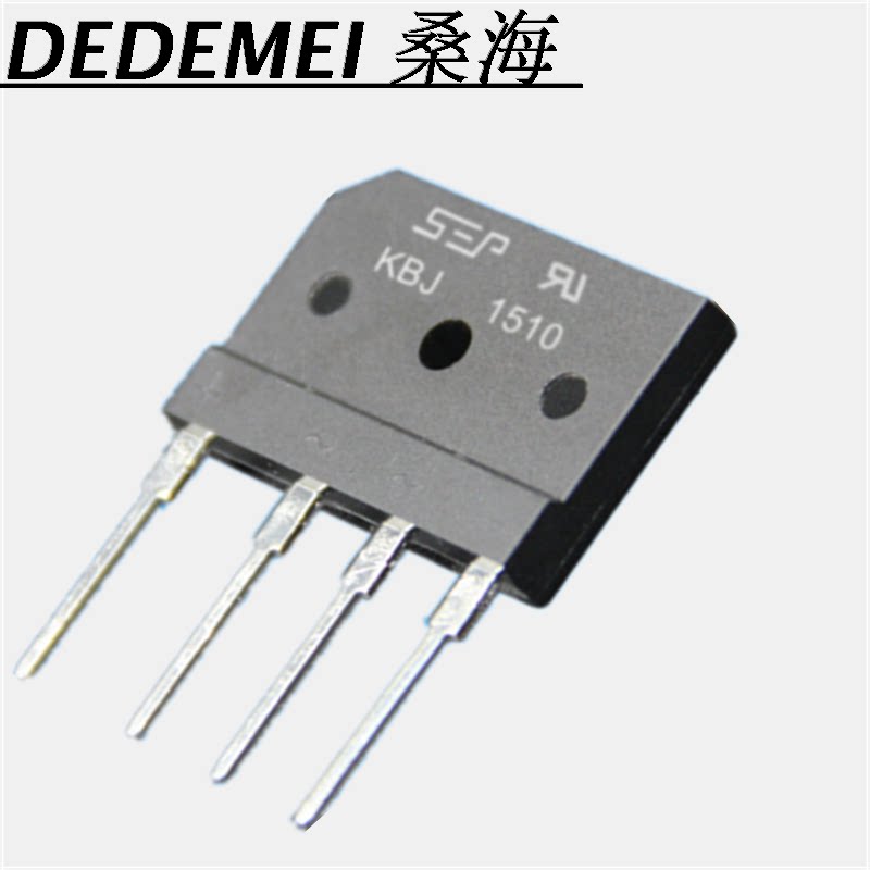 New GBJ1510 KBJ1510 bridge stacking rectifier bridge 15A1000V flat foot flat foot can be shot straight