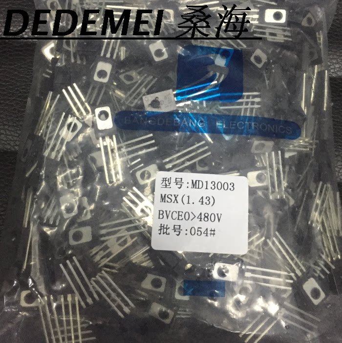 Audion MD13003 1 43 chip big chip TO-126 straight insert high counter pressure high power brand new