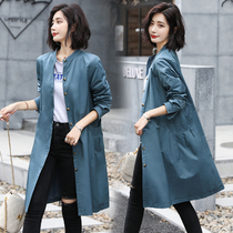 Windbreaker womens long British style Korean version loose spring coat womens 2020 new popular small coat