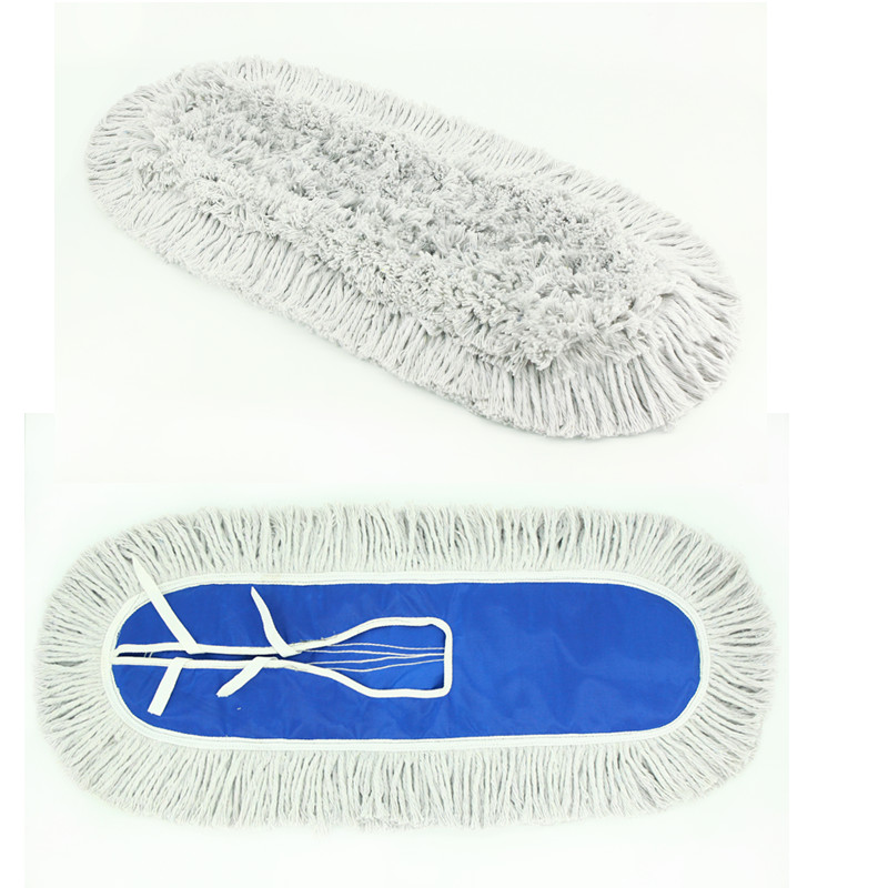 Flat mop replacement cloth dust push head dust push cloth cover mop head pier cloth cotton line row drag 40 60 80 100cm