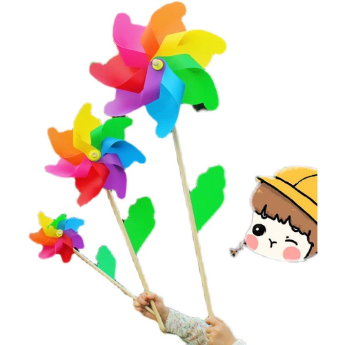 Разноцветная портативная крутящаяся дорожная игрушка «Ветерок» для детского сада