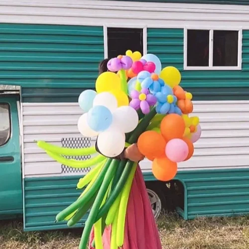 Воздушный шар на день Святого Валентина, набор материалов, в цветочек, букет, «сделай сам», подарок на день рождения