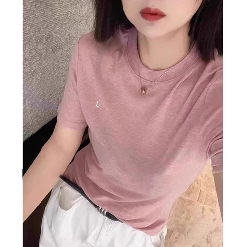 Маска для лица, летняя элитная футболка с коротким рукавом, изысканный стиль, свободный крой