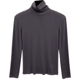 Осенний приталенный приятный телу черный лонгслив, в западном стиле