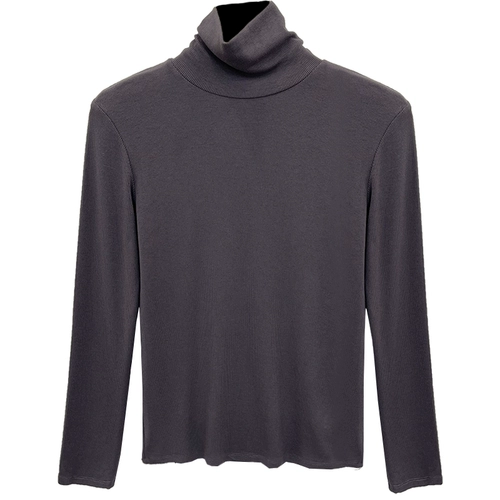 Осенний приталенный приятный телу черный лонгслив, в западном стиле