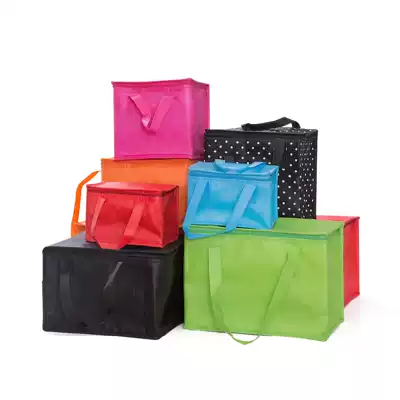 Non-woven cake insulation cold bag cooler bag thickened aluminum foil insulation Bento Box 6 inch 8 inch 10 inch small size customized