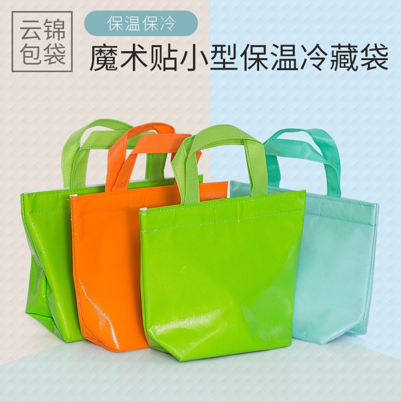 Small number mini dessert cake Seafood Fruit Zongzi Insulated Bag Refrigerated Refreshing Aluminum Foil Out for delivery Meal Bag