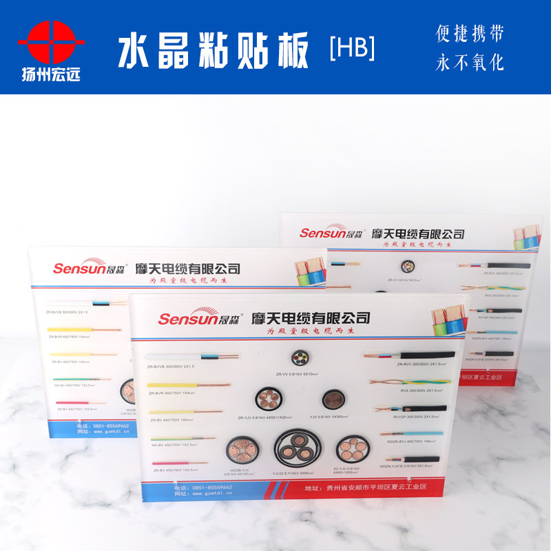 Macro-far cable sample-crystal adhesive plate (type 2BL) - customized wire and cable head sample plate plate card