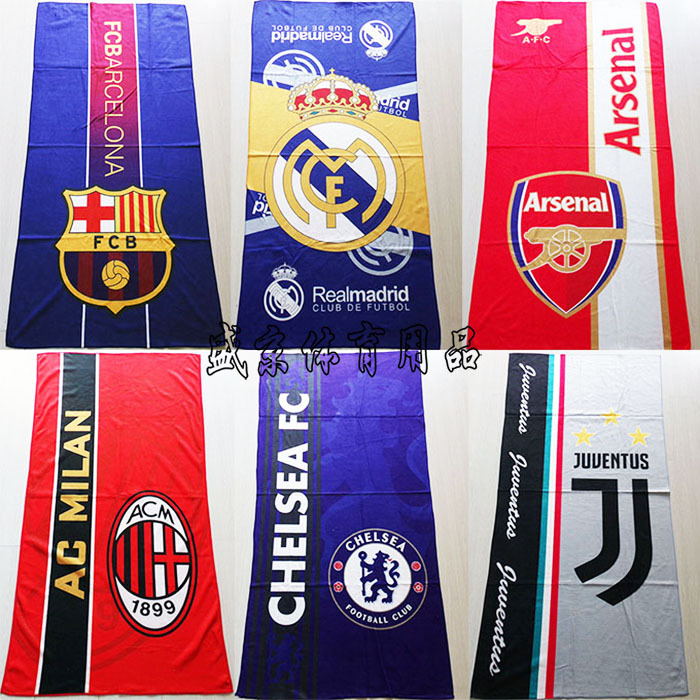 French Tapestry Chelsea Bath Towel Chelsea Towel England Bath Towel Team Beach Towel Sweat Towel Hanging Flag Team Flag