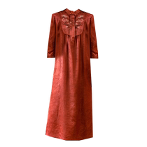 Little ladys cheongsam dress summer middle-aged and elderly mothers loose temperament Hangzhou high-end dress big brand