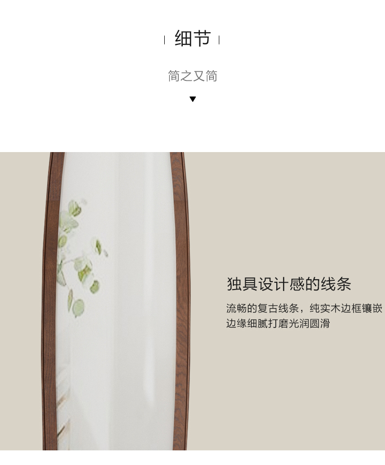Gương gỗ rắn gương gương sàn Mỹ gương nhà lắp gương đơn giản hiện đại chống cháy nổ - Gương gương màu xám khói
