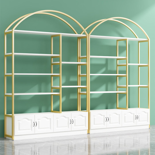 Cosmetics display cabinet beauty salon skin care barber shop product display cabinet table shelf display rack mother and baby store shelf