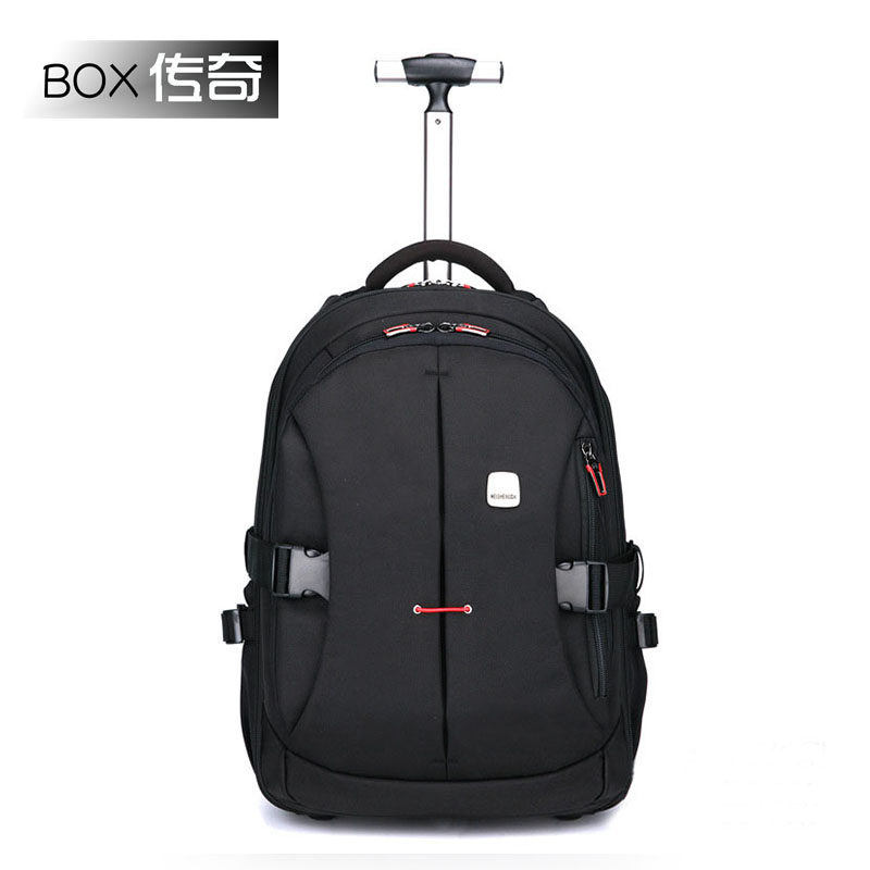 Stretch rod shoulder bag male 20 inch pull rod backpack shoulder travel bag female dual - use ultra - light pull rod shoulder bag female