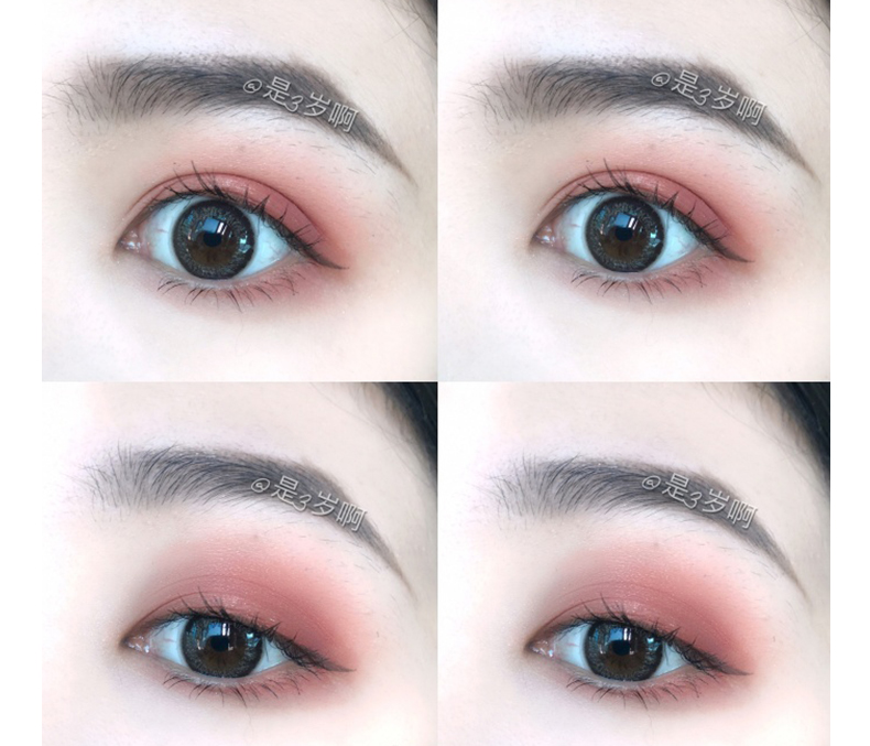 Judydoll cam 4 màu bốn màu khay phấn mắt hoa hồng bí ngô màu nâu rượu vang đỏ đậu cát ngọc trai màu xám tím đĩa tại chỗ - Bóng mắt phấn mắt nội địa trung
