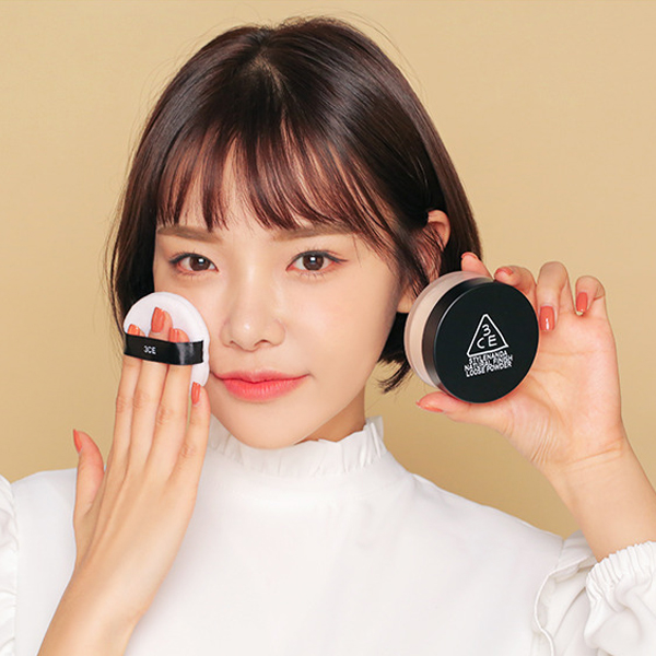 韩国蜜粉stylenanda 3ce轻盈无痕定妆散粉象牙白自然色【带防伪】