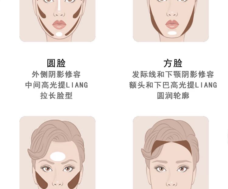 Hàn Quốc quá tuyệt vời cho trường học ba màu năng lực sửa chữa bóng đĩa tóc chân mũi bóng bóng cao bóng mắt phấn bắt sáng catrice